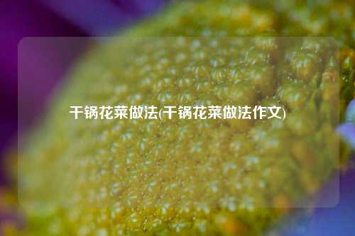 干锅花菜做法(干锅花菜做法作文)
