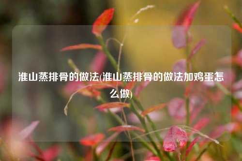 淮山蒸排骨的做法(淮山蒸排骨的做法加鸡蛋怎么做)